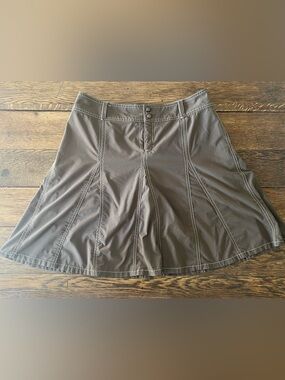 Athleta Paneled Circle Skirt with Double Button Waist